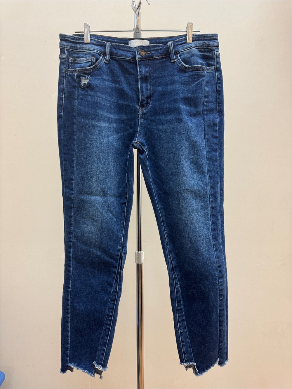 Vervet skinny jean with seam detail 32x28